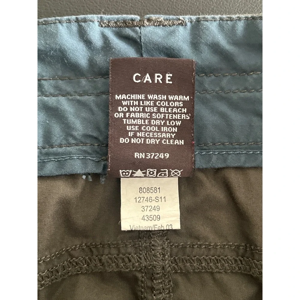 REI Womens Olive Green Embroidered Utility Skirt Size 2‎ Cargo Hiking Outdoor